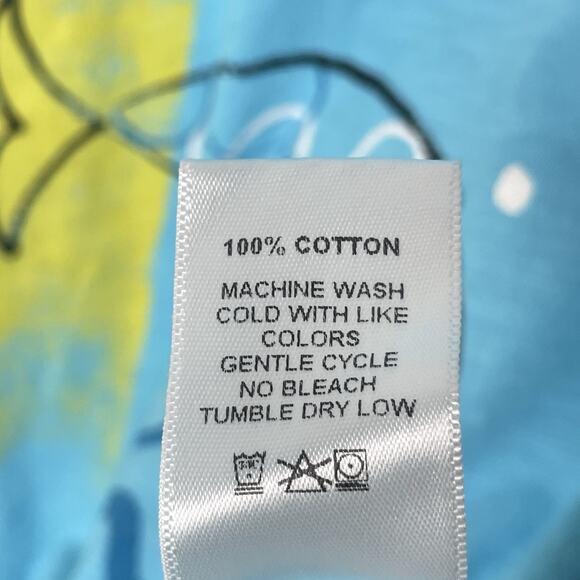 Jess & Jane Women's Blouse S Art to Wear Novelty Fish Ocean Graphic Pockets - Picture 5 of 7